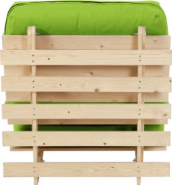 ColourMatch - Single - Futon - Sofa Bed with Mattress -Apple Green